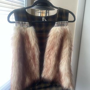 Faux fur vest
